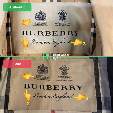 burberry logo fake vs real|how to authenticate burberry.